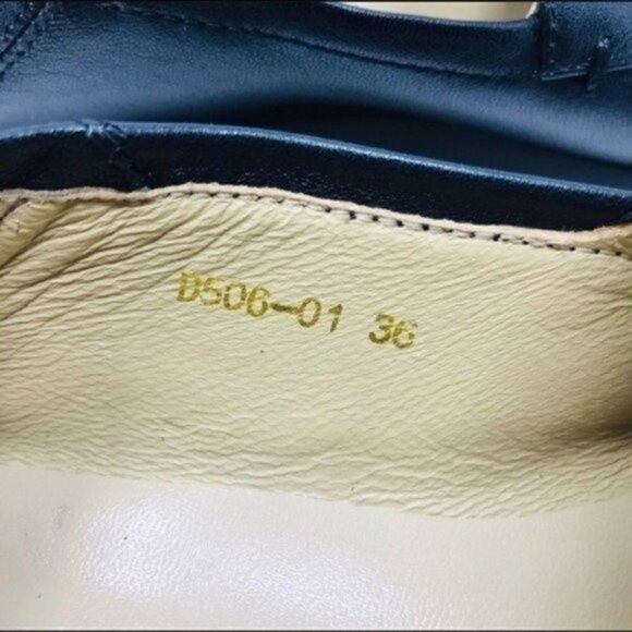 YirenYueji womans Black Lamb leather slip on Loafers double as mules EU 36 BoxH - Picture 6 of 8